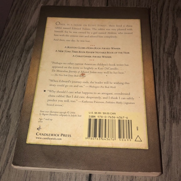 The Miraculous Journey of Edward Tulane Book - Picture 3 of 3